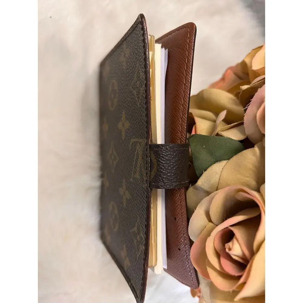 Vintage Authentic Louis Vuitton Monogram PM Ring Agenda Made in Spain CA1918